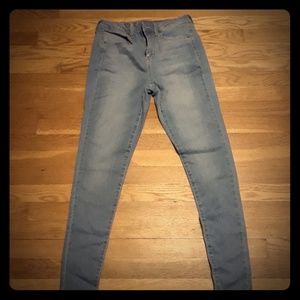 Skinny high rise pants